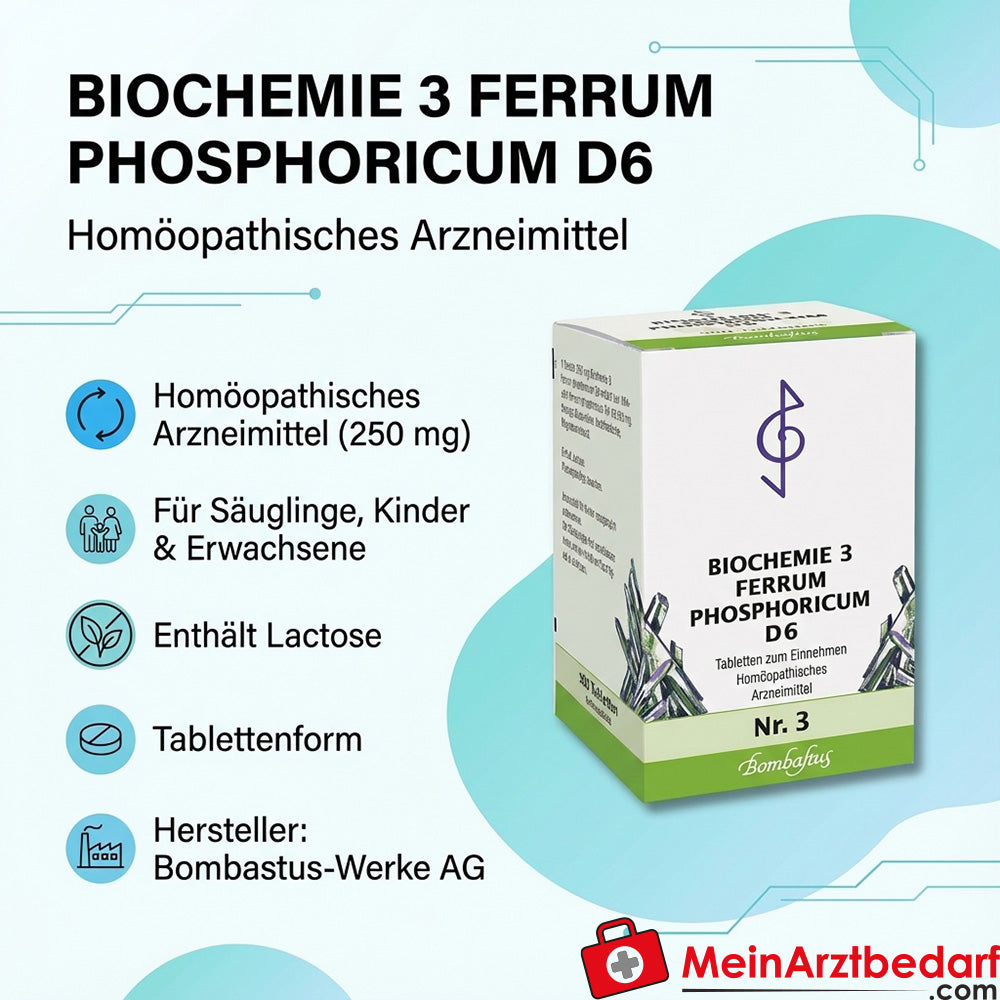 Bombastus Biochemie Ferrum phosphoricum D6 250 mg Tabletten