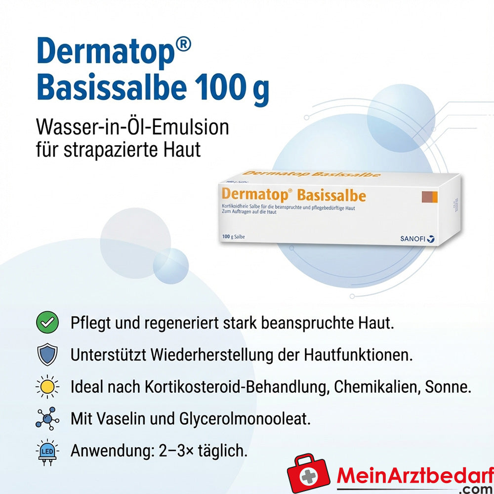 Dermatop Basissalbe Salbe (Wasser-in-Öl-Emulsion) 100 g