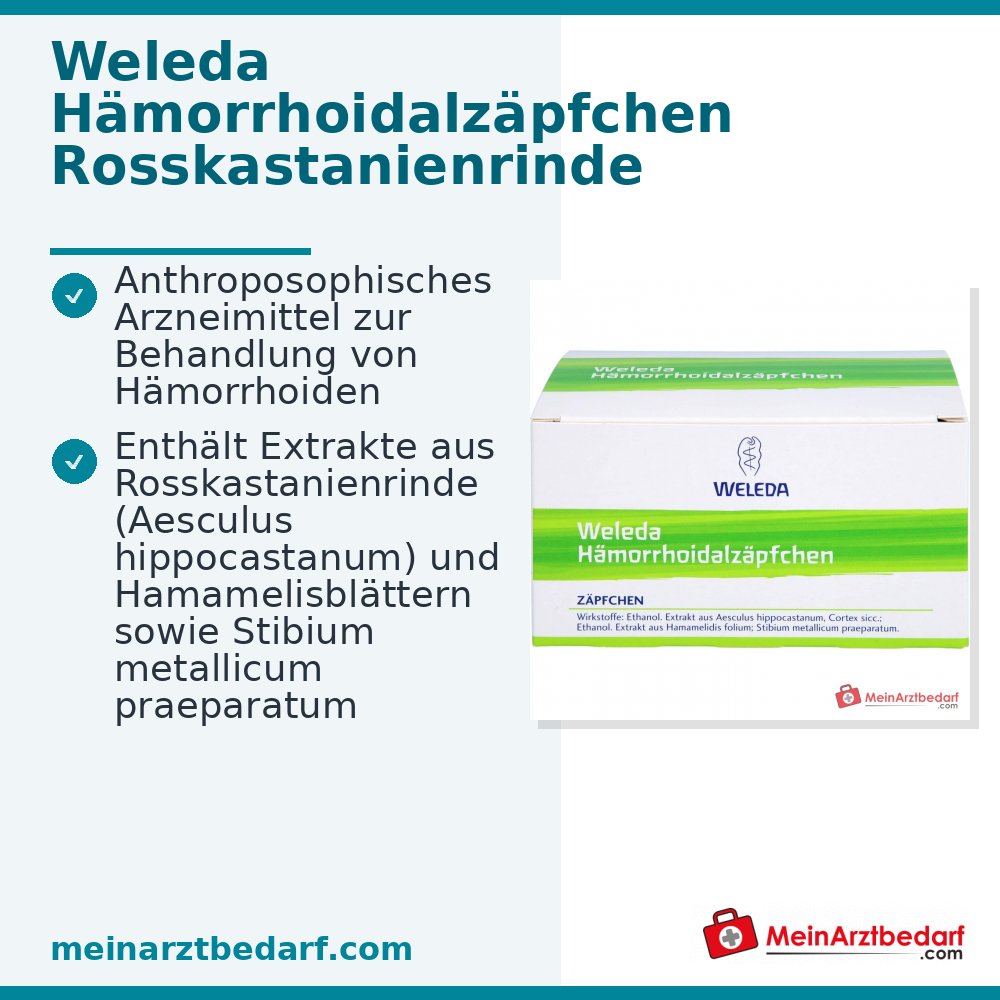 Weleda Hämorrhoidalzäpfchen Suppositorien, 50 St., 50 Stück