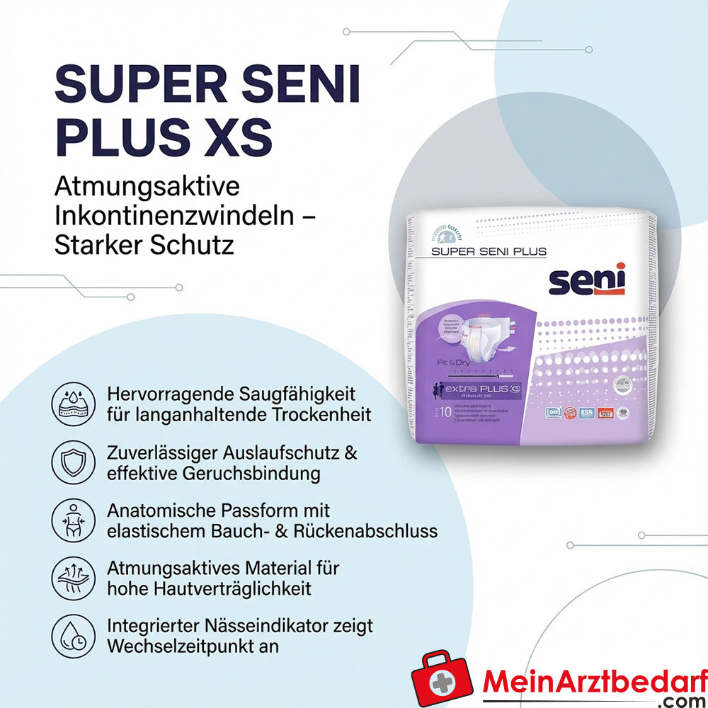 Seni Super Seni Plus XS Couches d'incontinence pour adultes