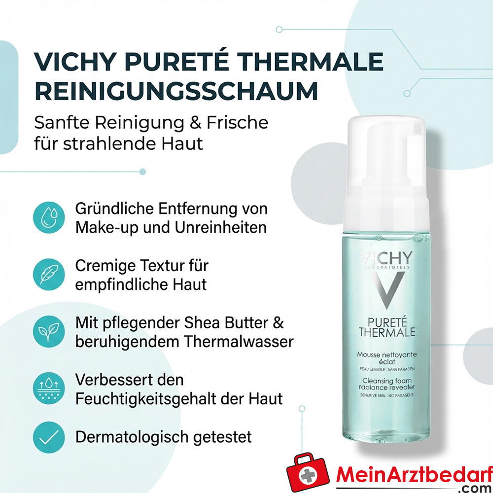 Vichy Pureté Thermale Espuma Limpiadora 150 ml para pieles sensibles