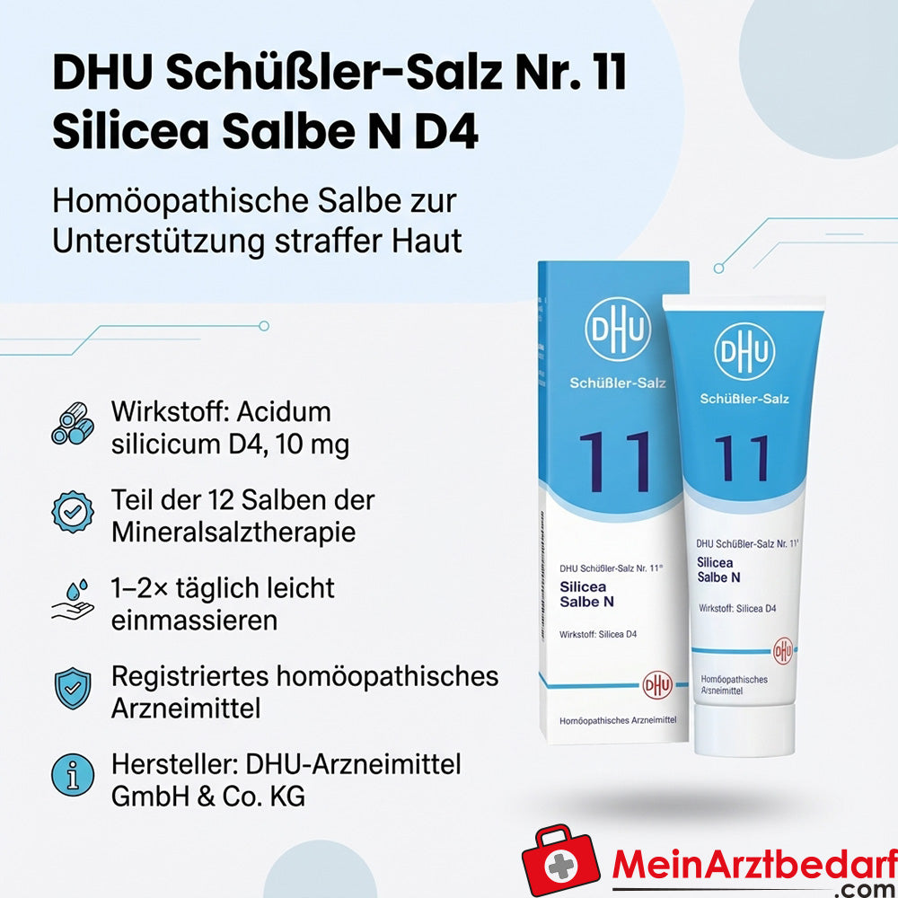 DHU Biochemistry Silicea No.11 D4 Acidum silicicum 10 mg maść