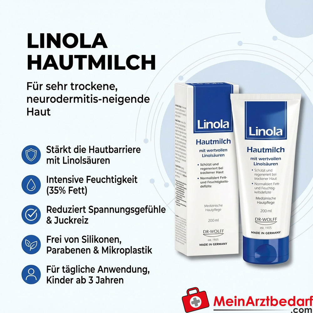 Linola Hautmilch Körperlotion mit Linolsäuren 200 ml