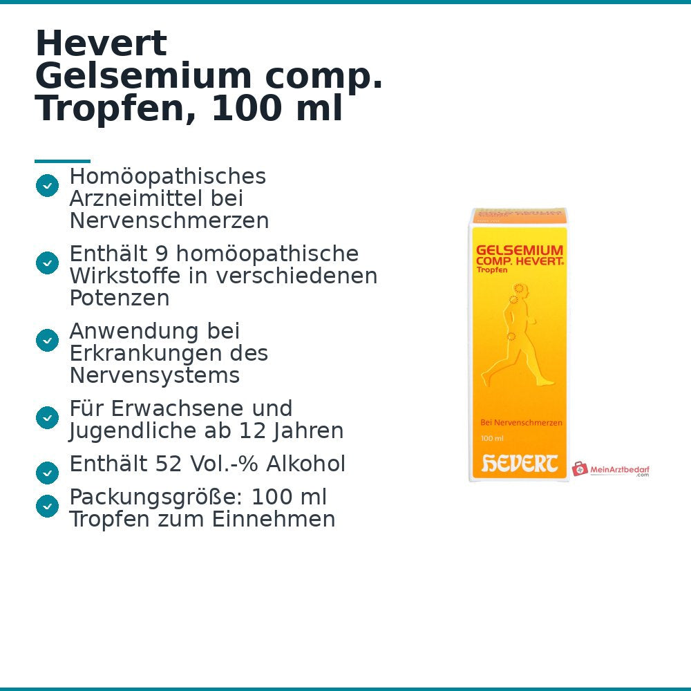 Hevert Gelsemium comp. Tropfen, 100 ml