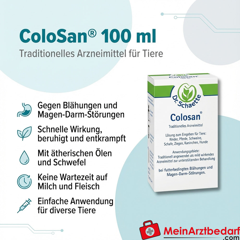 ColoSan veterinario solución oral con aceites esenciales y azufre 100 ml