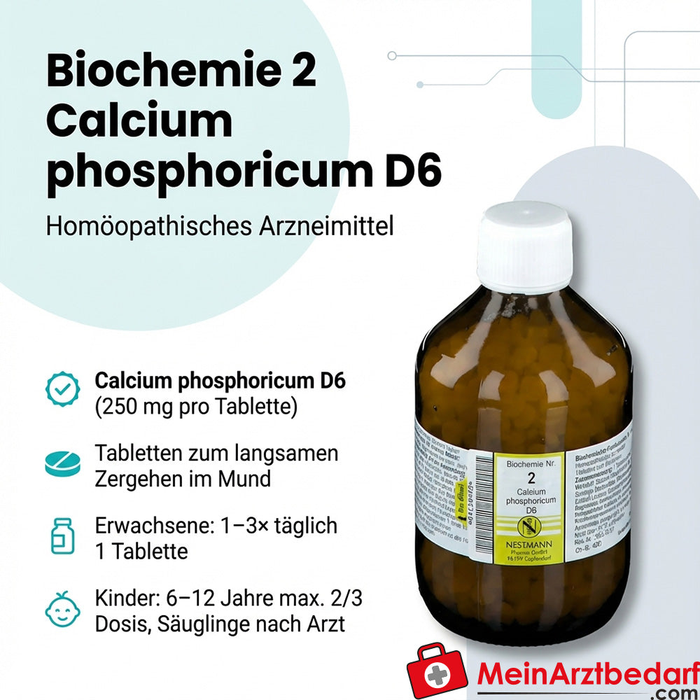 Biochemie 2 Calcium phosphoricum D6 250 mg tabletten 100 stuks