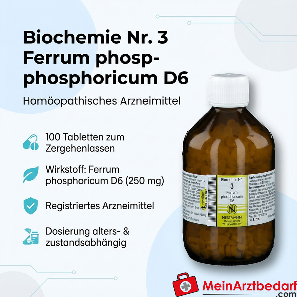 Biochemie 3 Ferrum phosphoricum D6 Tabletten 100 stuks