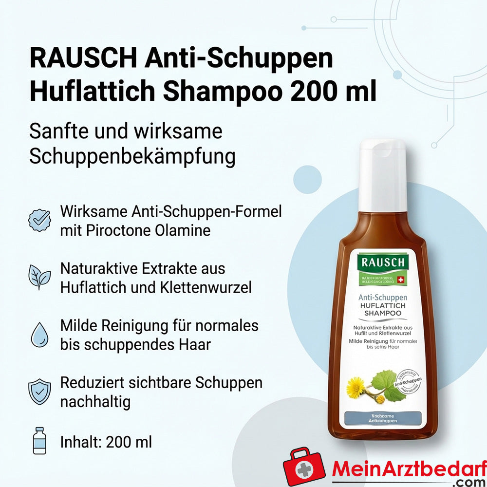 RAUSCH Anti-Schuppen Huflattich Pirocton Olamine Shampoo 200 ml