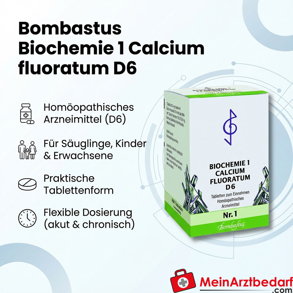Bombastus Biochemistry 1 Calcium fluoratum D6 250 mg tabletki