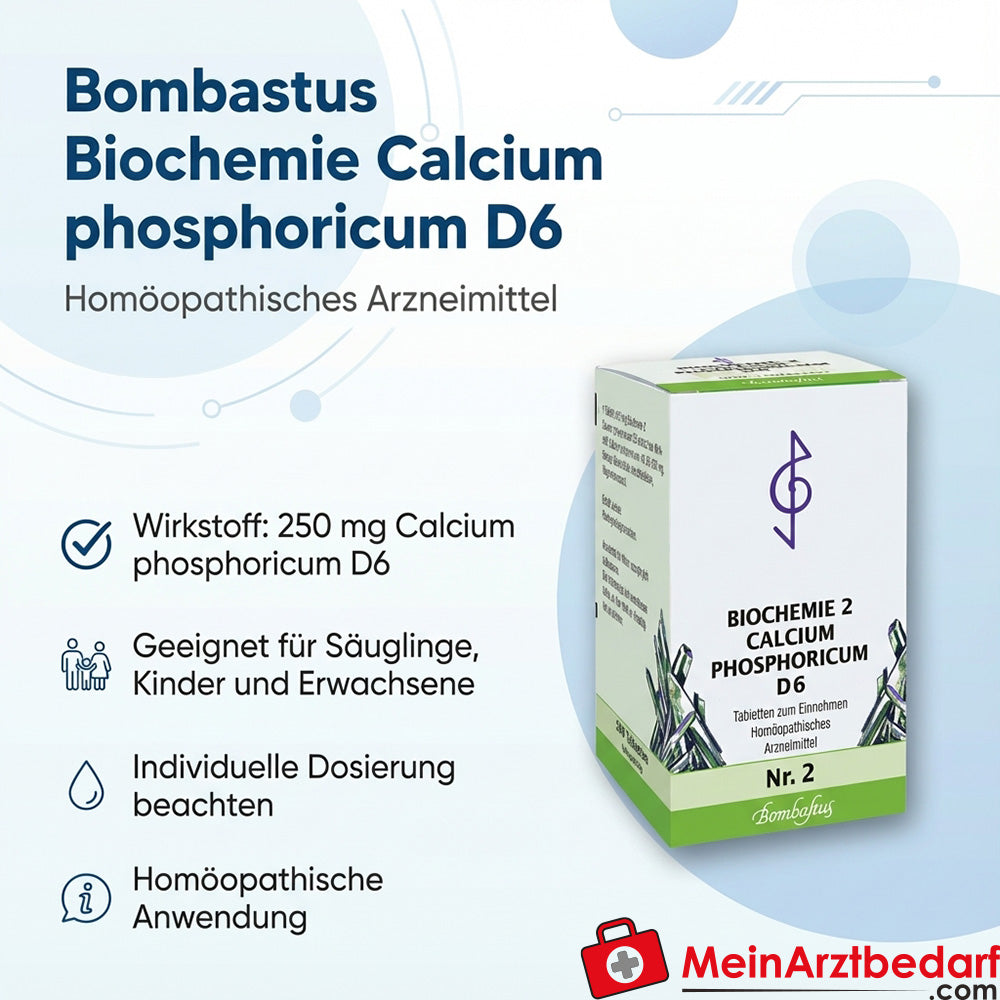 Bombastus Biochemistry Calcio fosforico D6 250 mg compresse