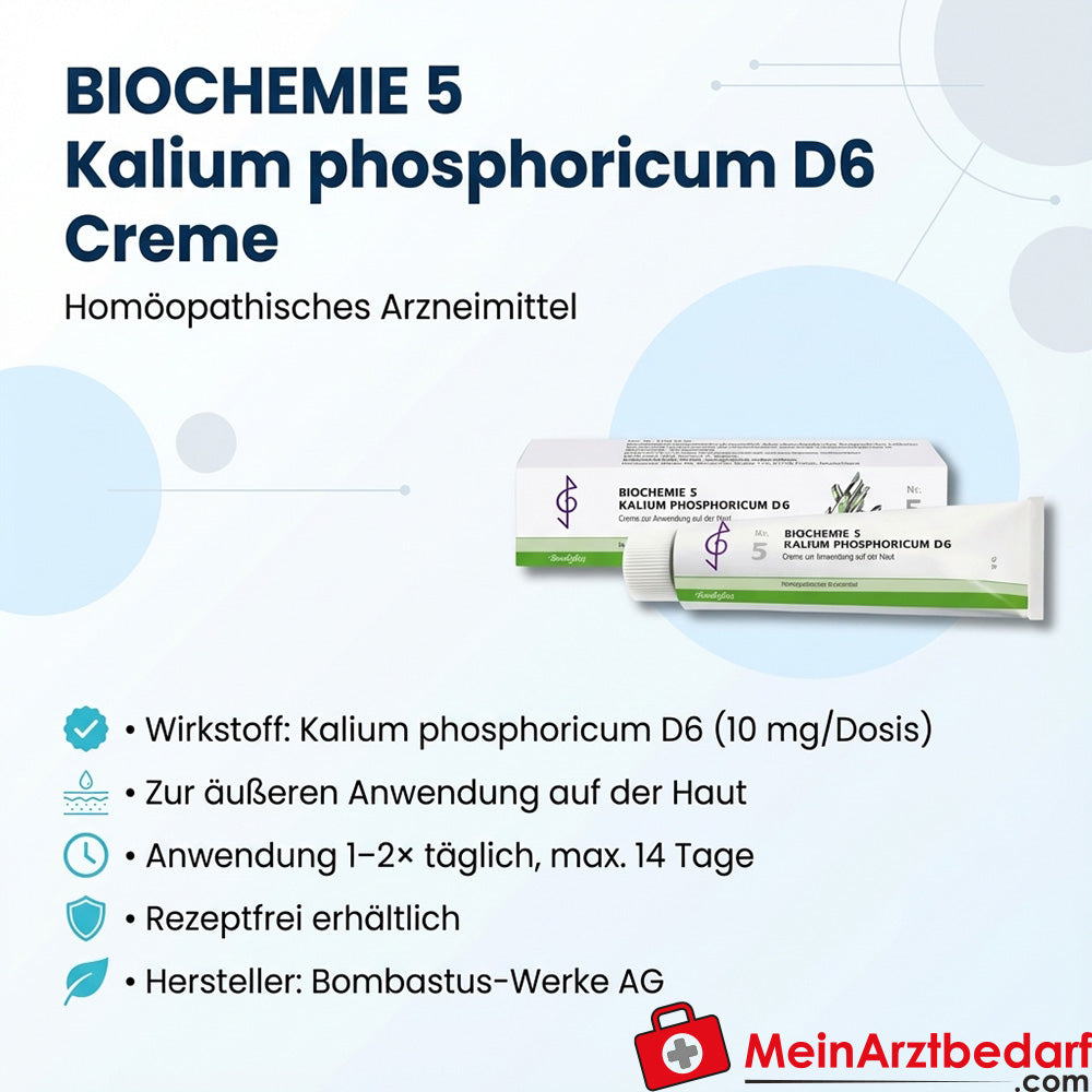 BIOCHEMIE 5 Kaliumfosforicum D6 10 mg crème 1 verpakking