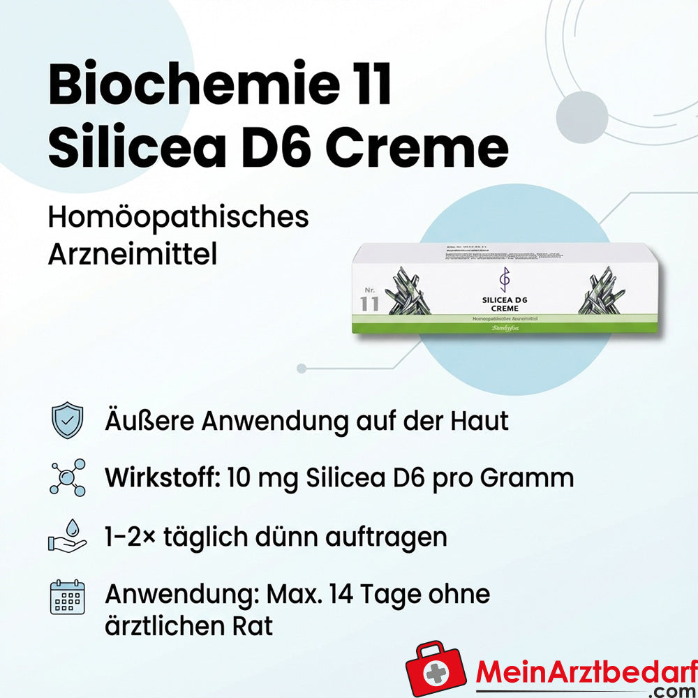 Bombastus Biochimica 11 Silicea D6 Crema 10 mg/g