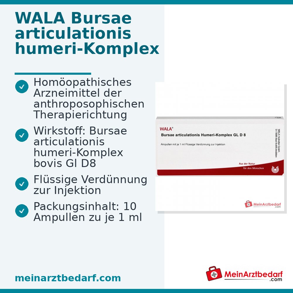 Ampoules WALA Bursae articulationis humeri-Komplex Gl D8, 10 x 1 ml