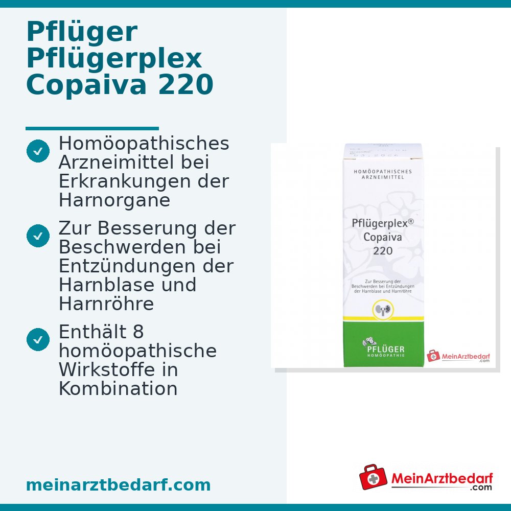 Pflügerplex Copaiva 220 Tropfen homöopathisches Arzneimittel mit Apis mellifica und Lycopodium clavatum