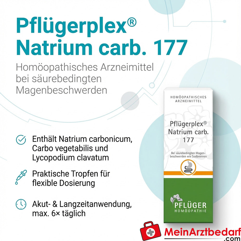 Pflügerplex Natrium carbonicum 177 druppels homeopathisch geneesmiddel