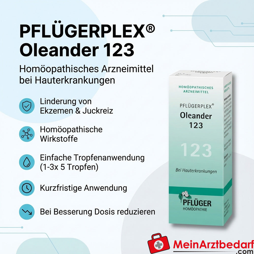 Pflügerplex Oleander 123 Tropfen homöopathisches Arzneimittel Aluminium oxydatum/Sulfur 20 ml