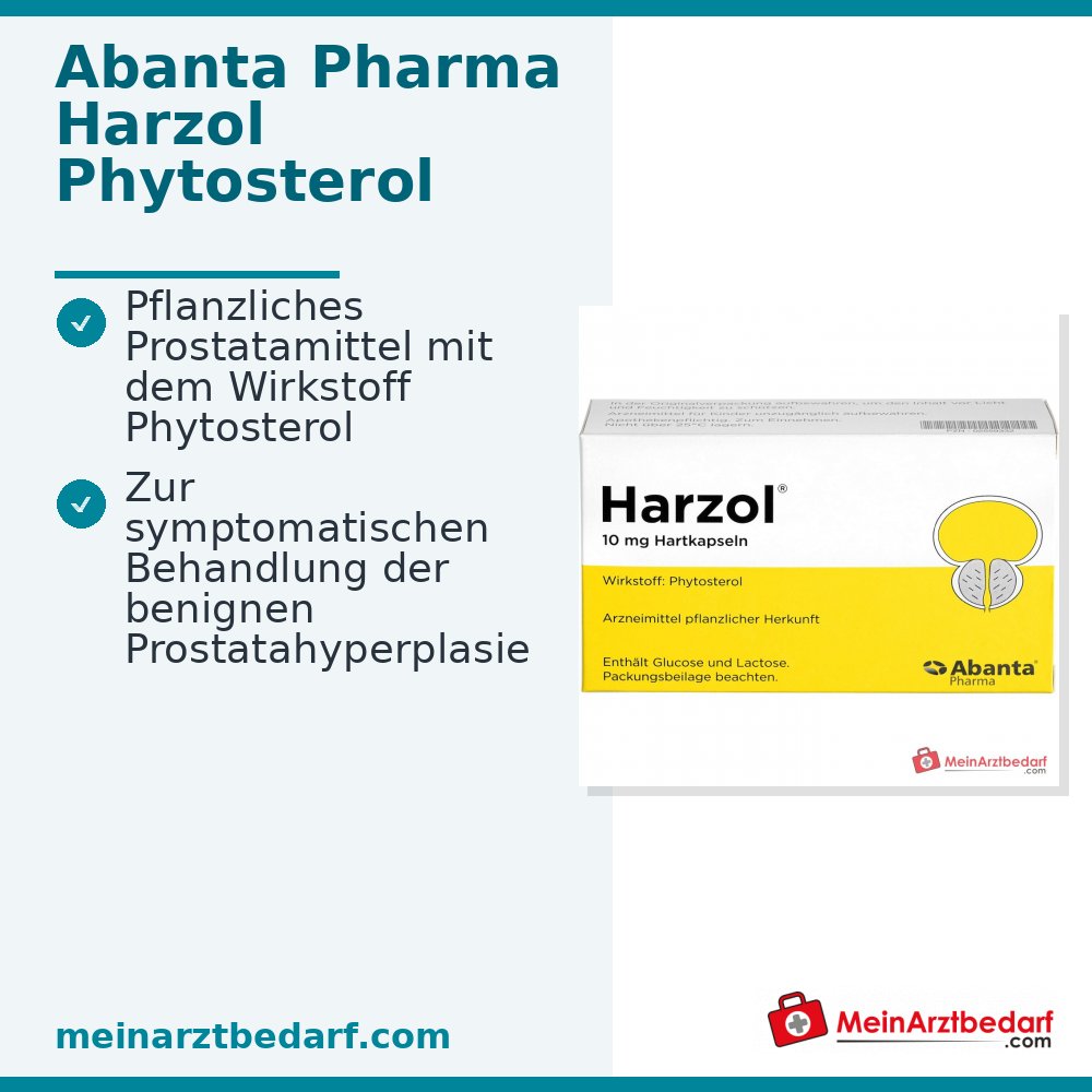 Abanta Pharma Harzol Phytosterol harde capsules, 100 st.