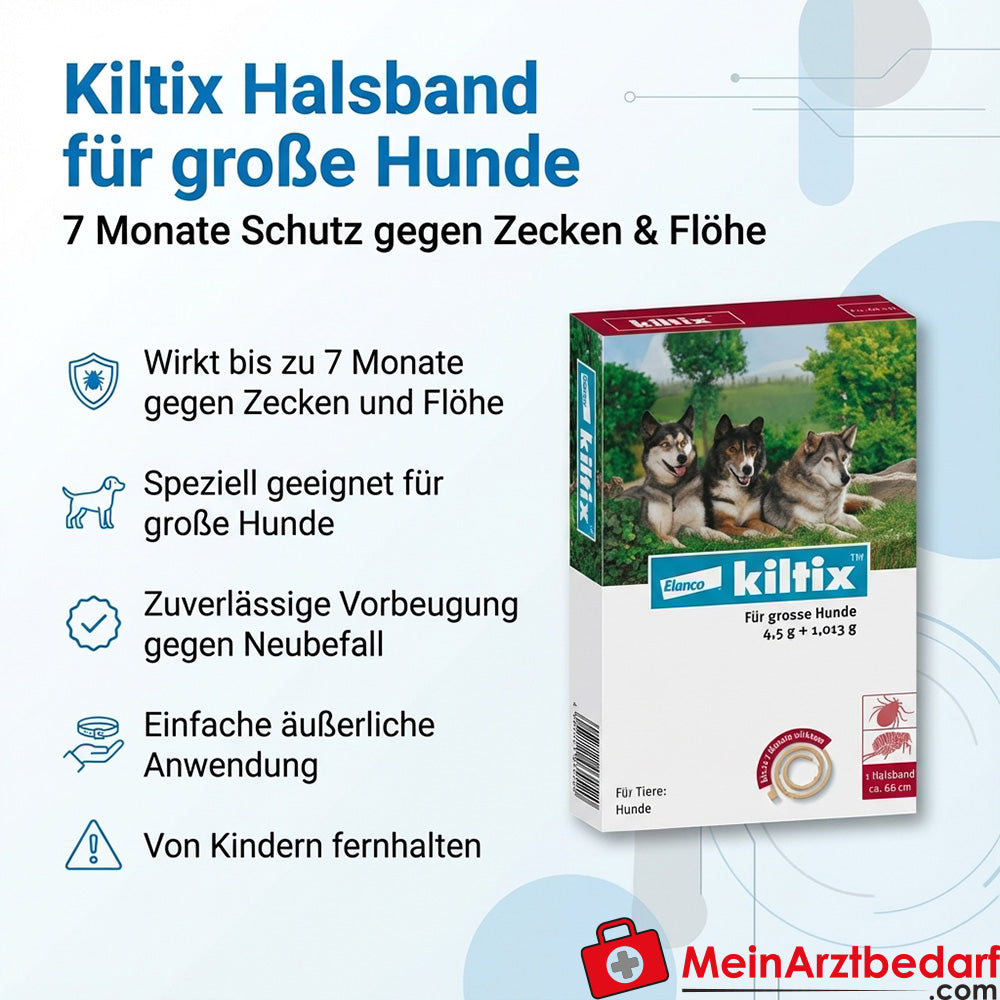 Kiltix Halsband für große Hunde Propoxur 4,5 g Flumethrin 1,013 g 1 St
