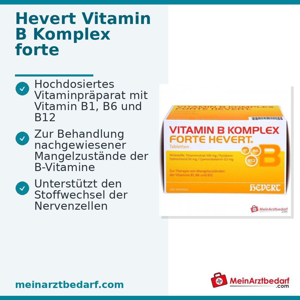 Forte Hevert Vitamin B Komplex, 200 Stück