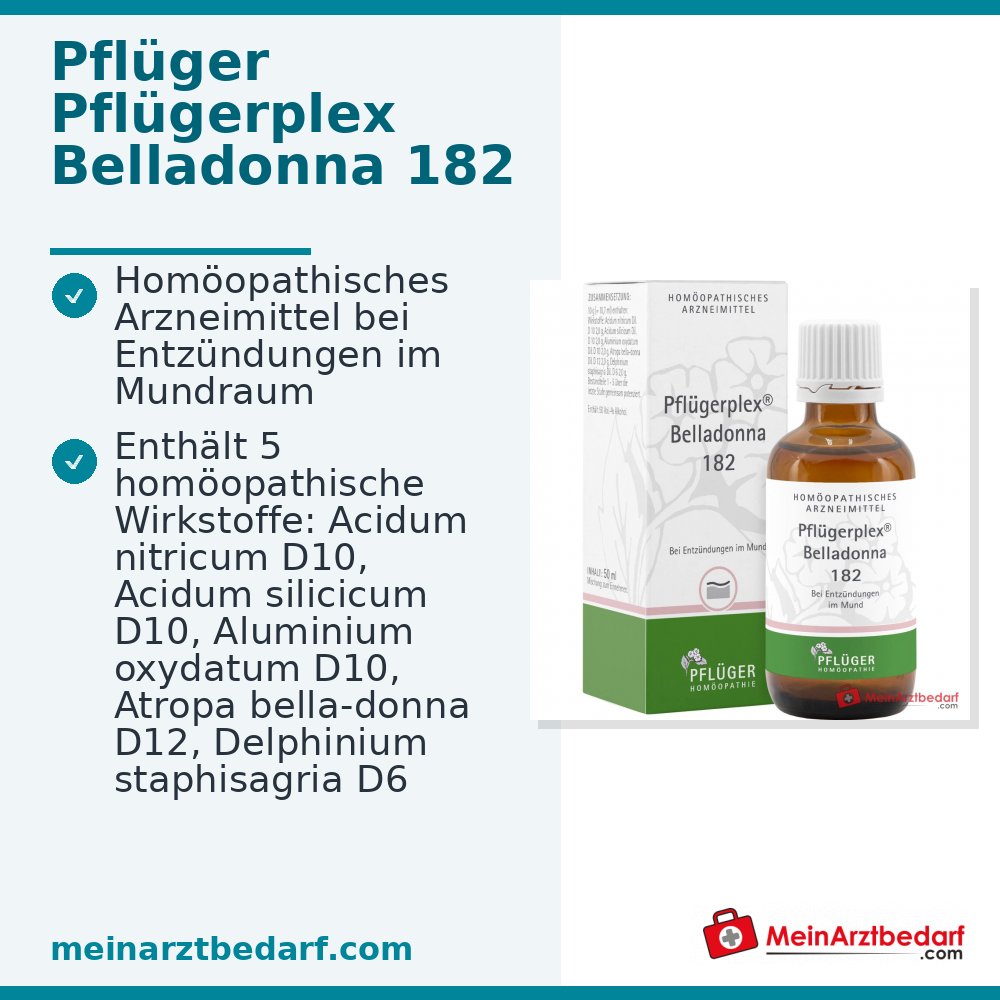 Krople homeopatyczne Pflügerplex Belladonna 182 (Atropa belladonna)