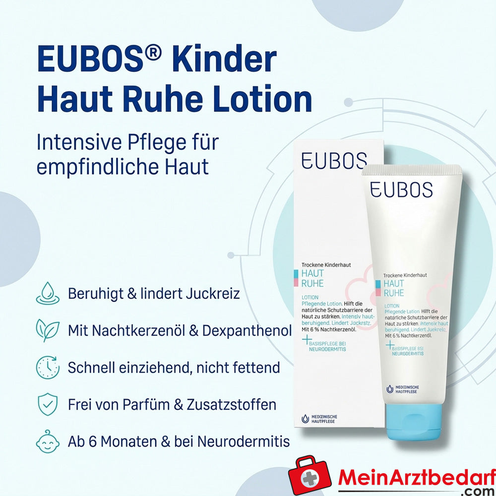 EUBOS Kinderhuid Kalmerende Lotion Teunisbloemolie Dexpanthenol 125 ml