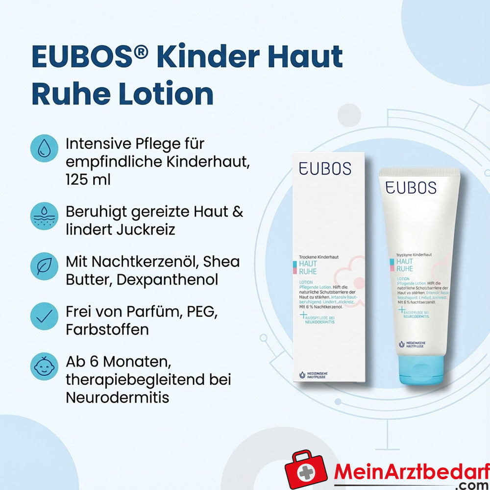 EUBOS Kinderhuid Kalmerende Lotion Teunisbloemolie Dexpanthenol 125 ml