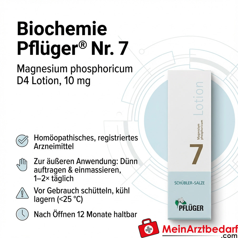 Biochemie Pflüger Nr. 7 Magnesium phosphoricum D4 Lotion 10 mg