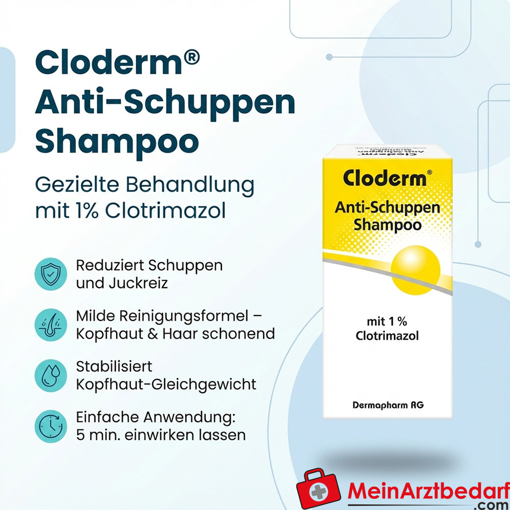 Cloderm Shampoo Antiforfora Clotrimazolo 1% 100 ml
