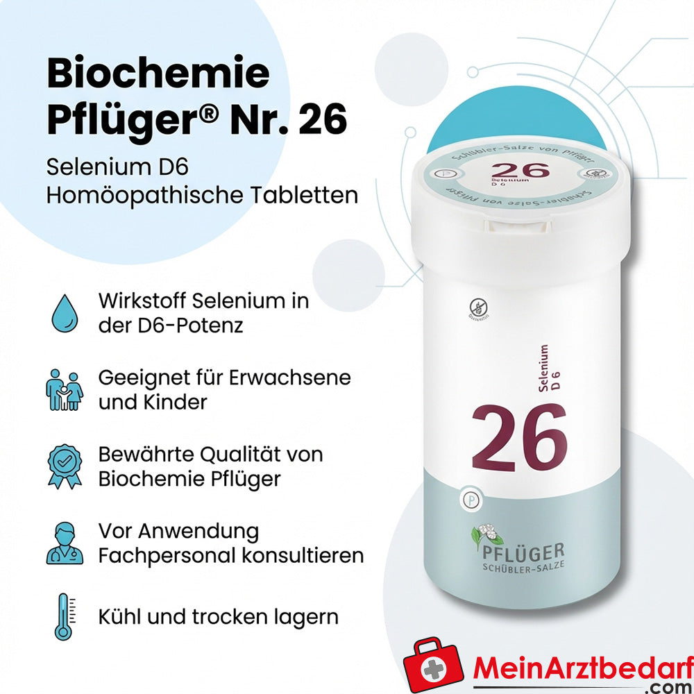 Biochemie Pflüger Nr. 26 Selenium D6 homöopathische Tabletten