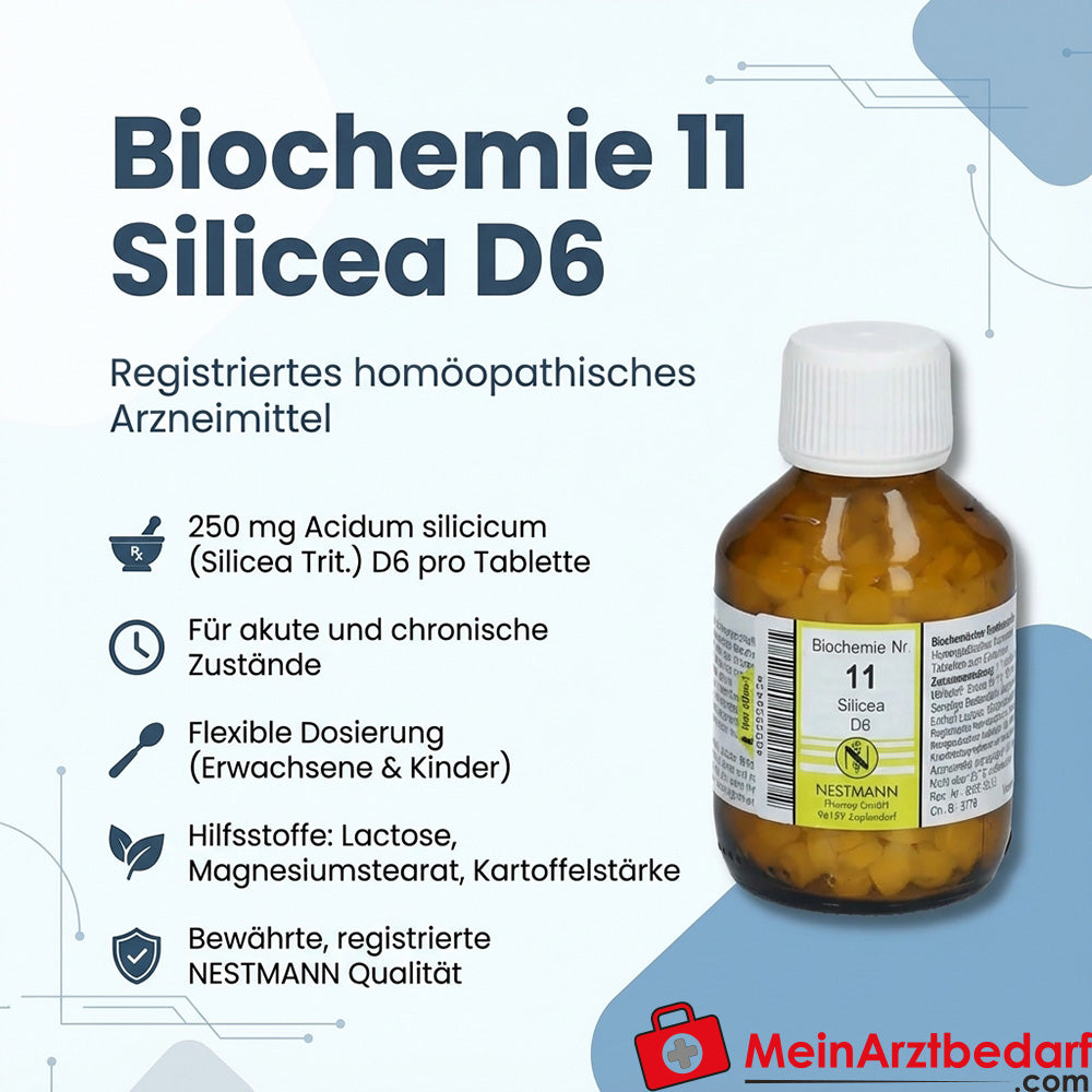 Biochemia 11 Silicea D6 Tabletki 250 mg 100 sztuk