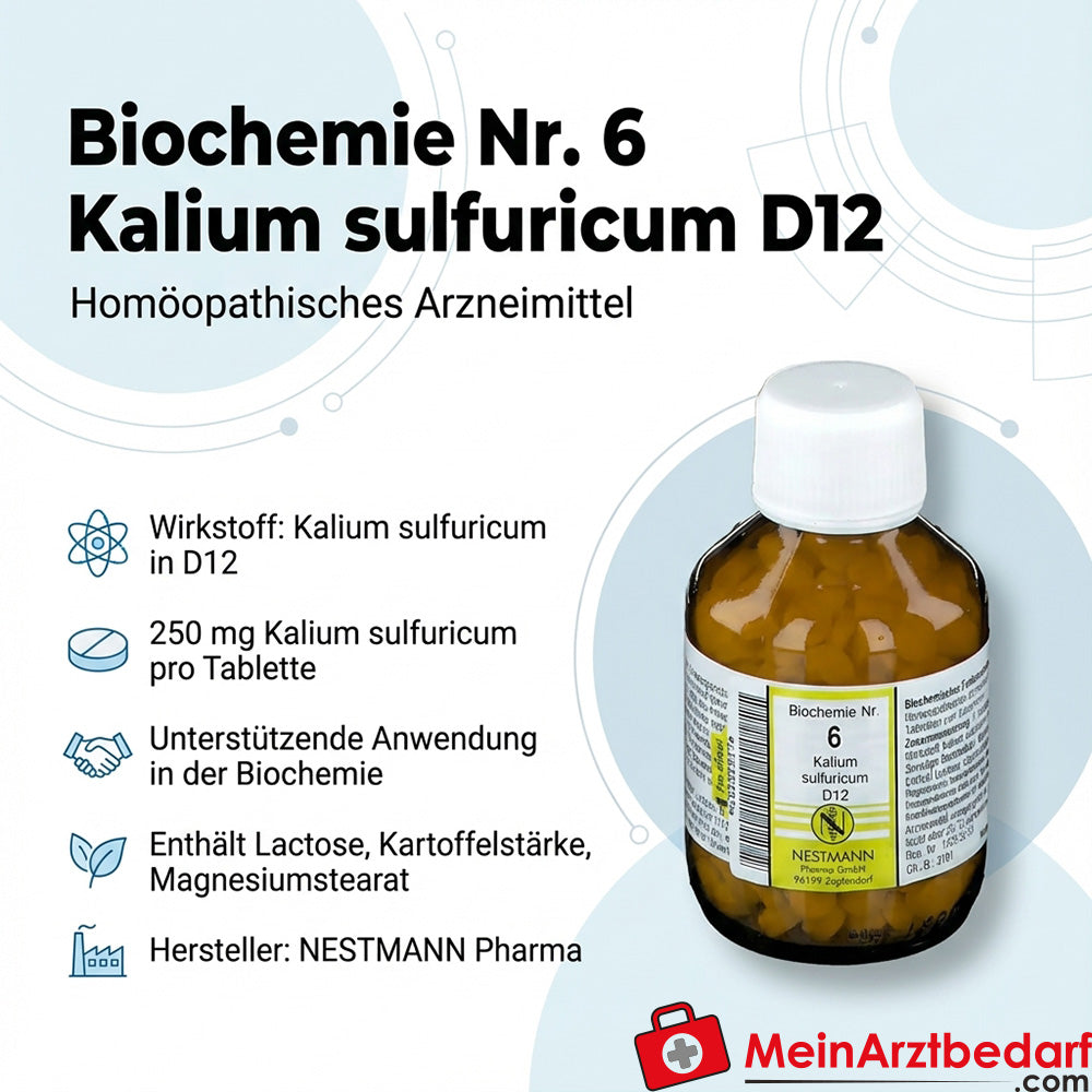 Biochimie n° 6 Kalium sulfuricum D12 250 mg Comprimés