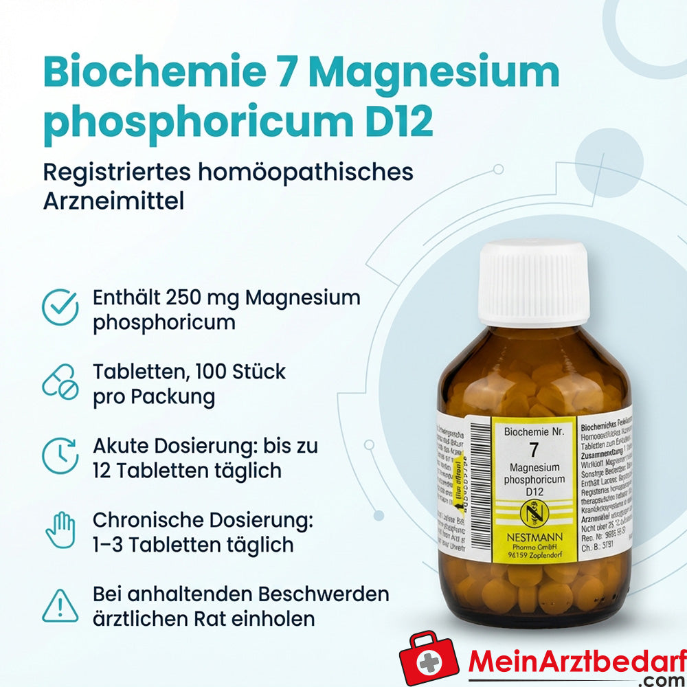 Biochemie 7 Magnesium phosphoricum D12 250 mg Tabletten 100 St.