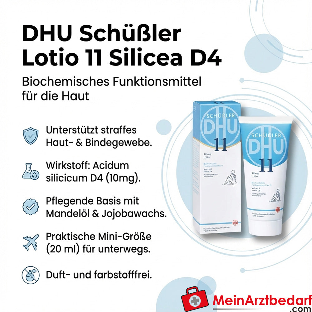 DHU Biochemie Lotio Nr. 11 Silicea Acidum silicicum D4 10 mg Lotion 20 ml