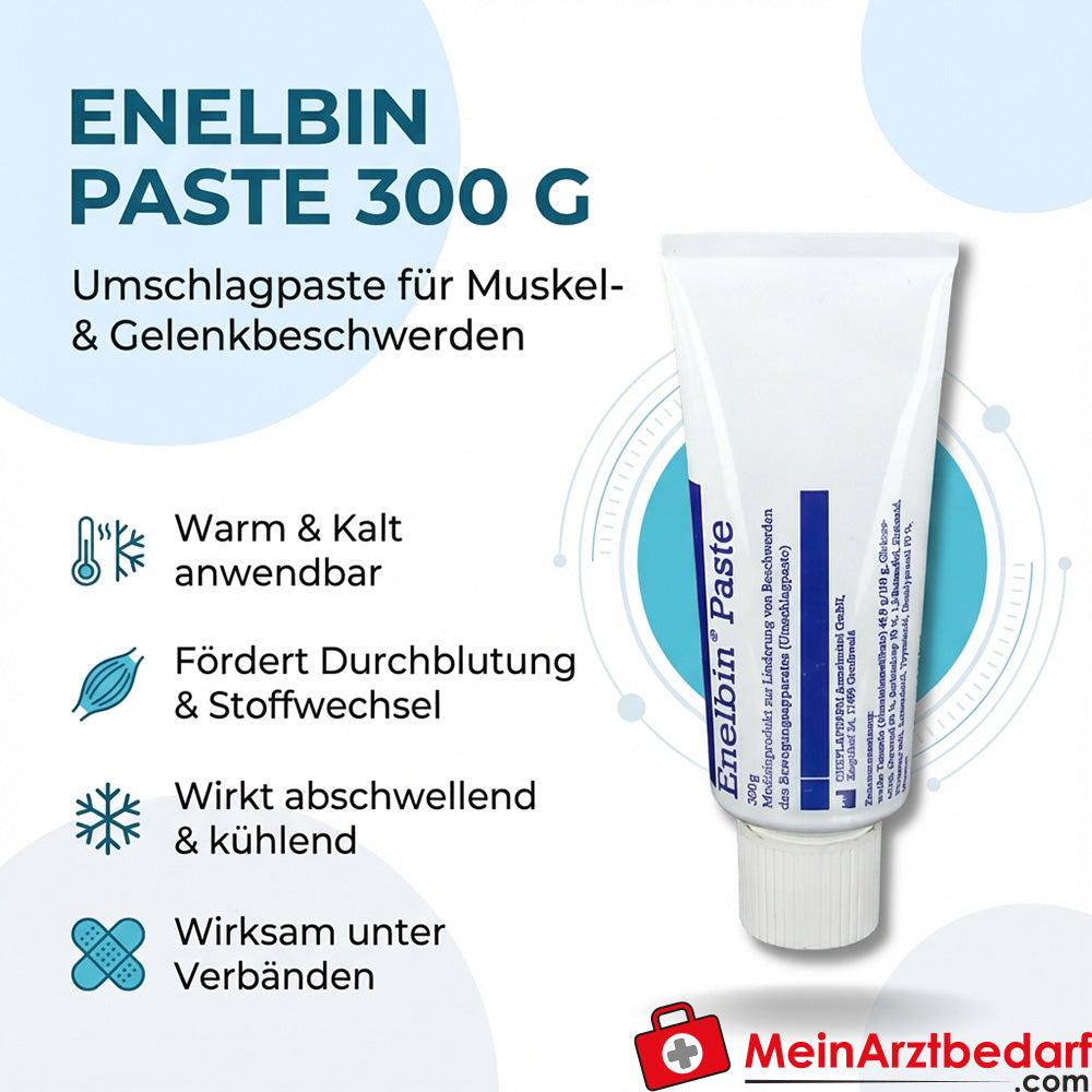 Enelbin Paste Pâte pour enveloppements avec silicates d'aluminium et oxyde de zinc 300 g