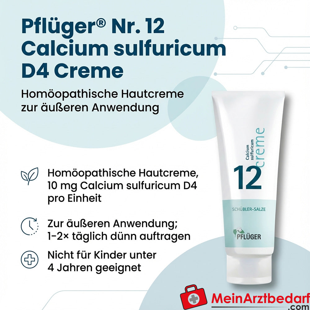 Biochimie Pflüger No 12 Calcium sulfuricum D4 Crème 10 mg