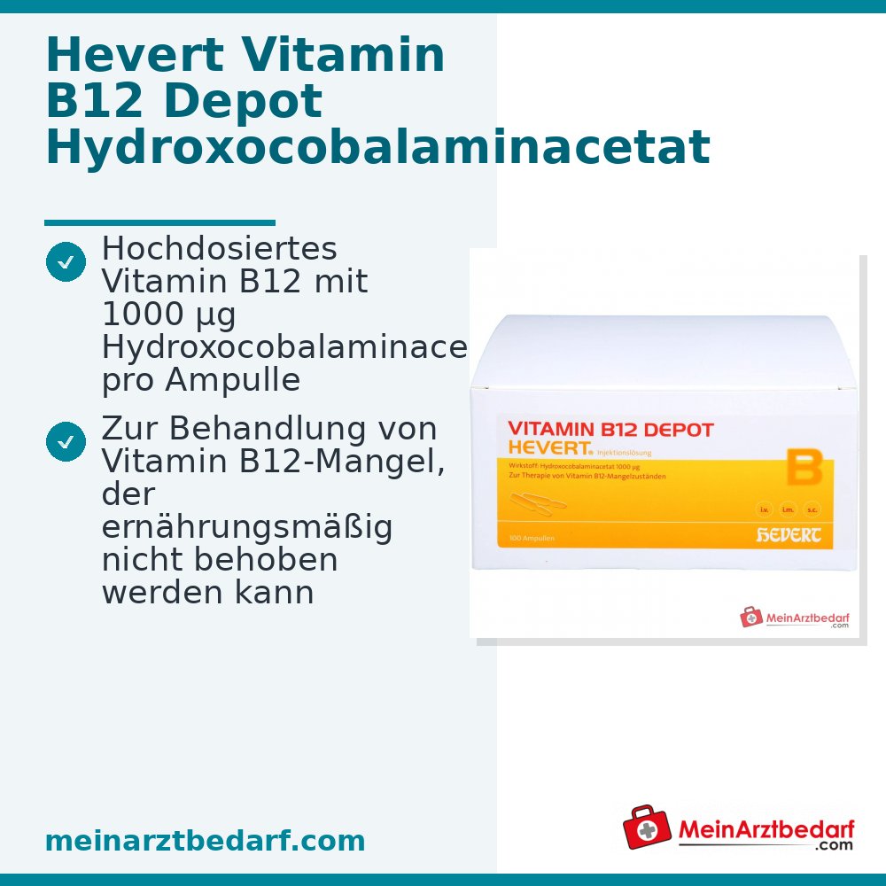 hevert b12 injection Hevert Vitamine B12 Depot, 100 ampullen