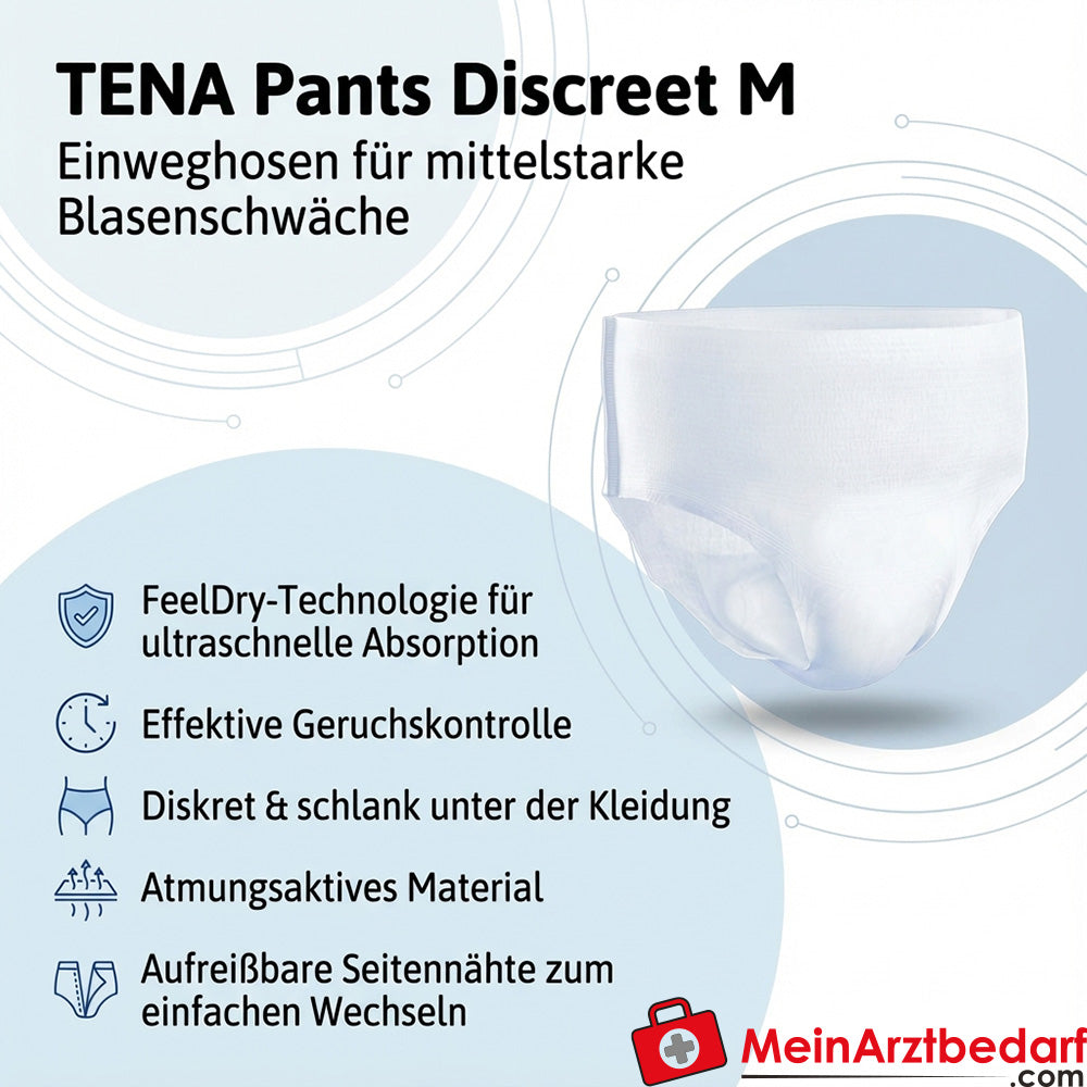 TENA Pants Discreet M Majtki jednorazowe Rozmiar M Unisex
