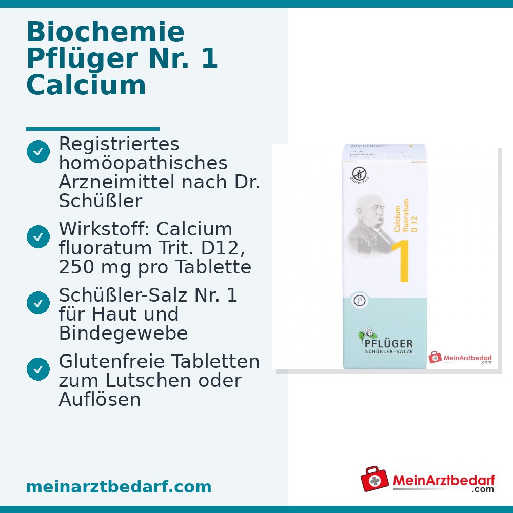 Biochemie Pflüger® Nr 1 Calcium fluoratum D12 250 mg tabletki 4000 sztuk