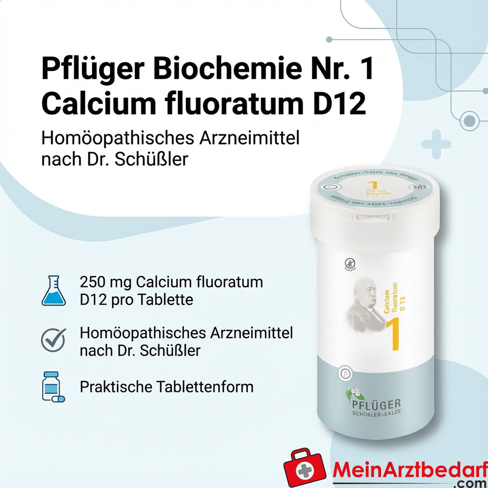 Pflüger Biochemistry No. 1 Calcium fluoratum D12 250 mg tabletki