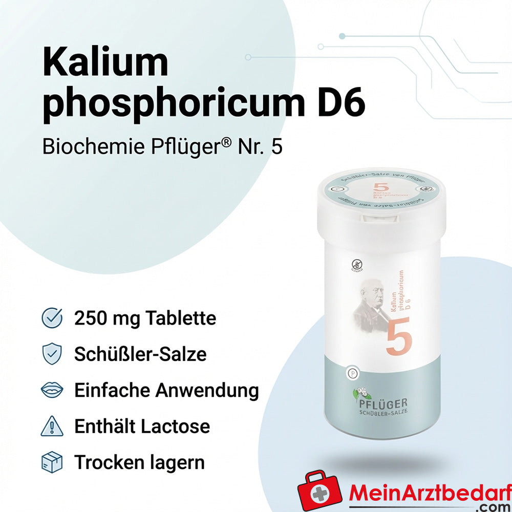 Biochemie Pflüger Nr. 5 Kalium phosphoricum D6 250 mg Tabletten