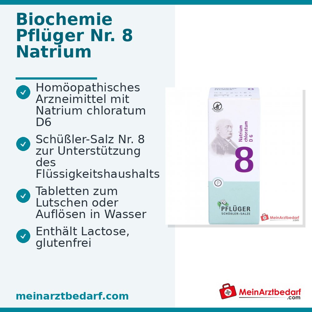 Biochemie Pflüger® Nr. 8 Natriumchloratum D6 250 mg Tabletten