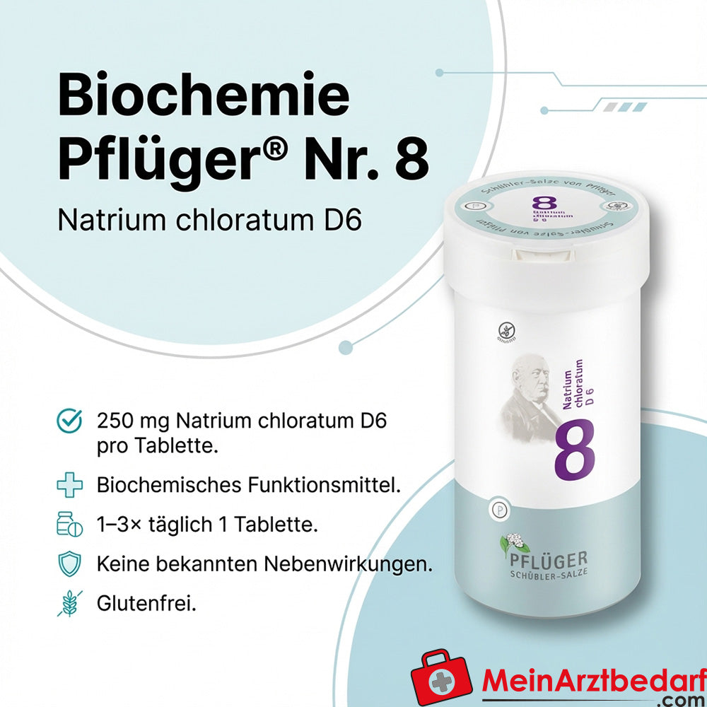 Biochemie Pflüger® Nr. 8 Natrium chloratum D6 250 mg Tabletten