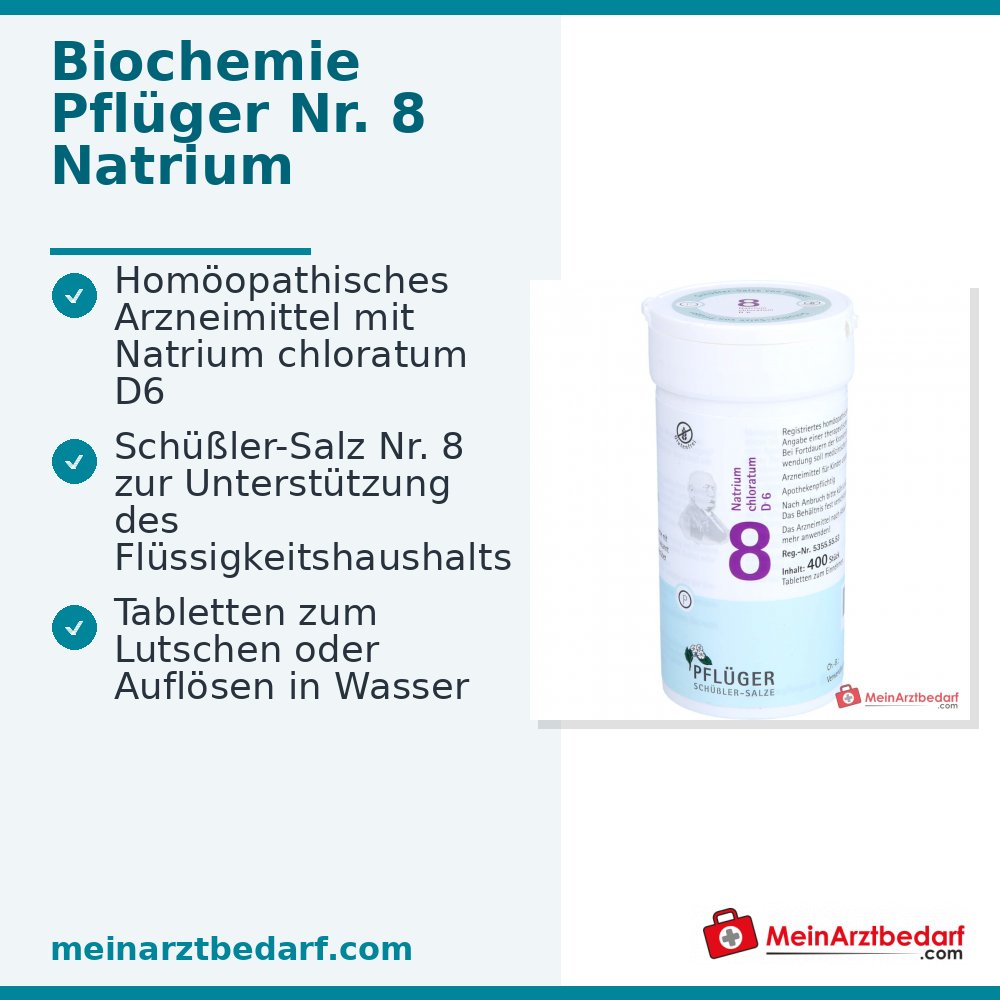 Biochemie Pflüger® Nr. 8 Natriumchloratum D6 250 mg Tabletten