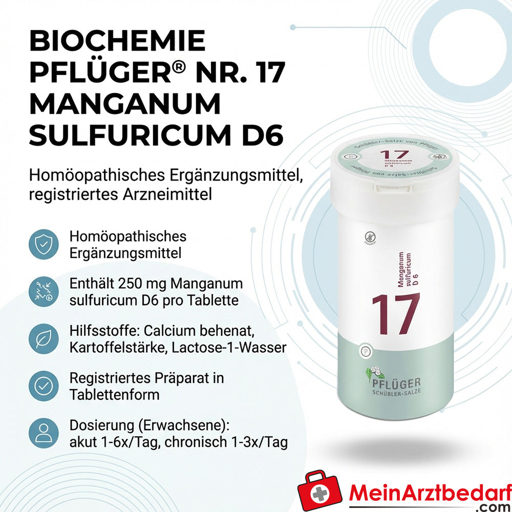 Biochemie Pflüger Nr. 17 Manganum sulfuricum D6 Tabletten 250 mg