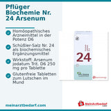 Biochemia Pflüger Nr 24 Arsenum iodatum D6 Tabletki 250 mg