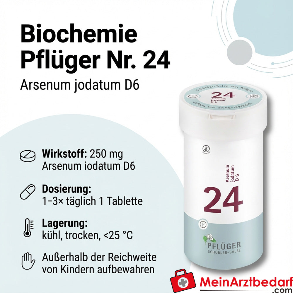 Biochemia Pflüger Nr 24 Arsenum iodatum D6 Tabletki 250 mg