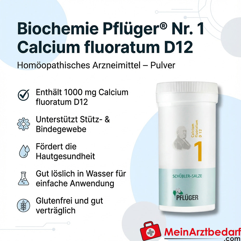 Pflüger Biochemie Nr. 1 Calcium fluoratum D12 Poeder 1000 mg (1 g)