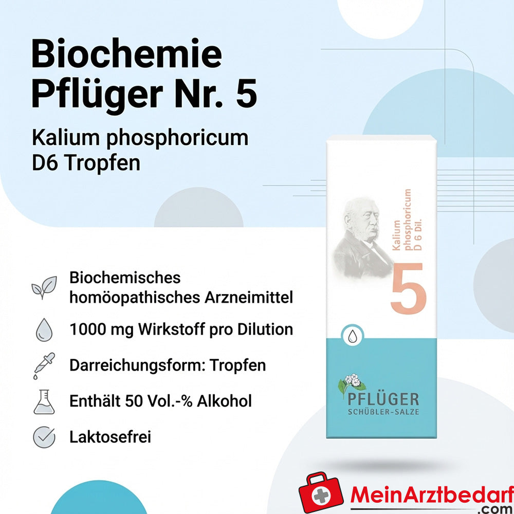 Biochemie Pflüger Nr. 5 Kalium phosphoricum D6 Tropfen 1000 mg