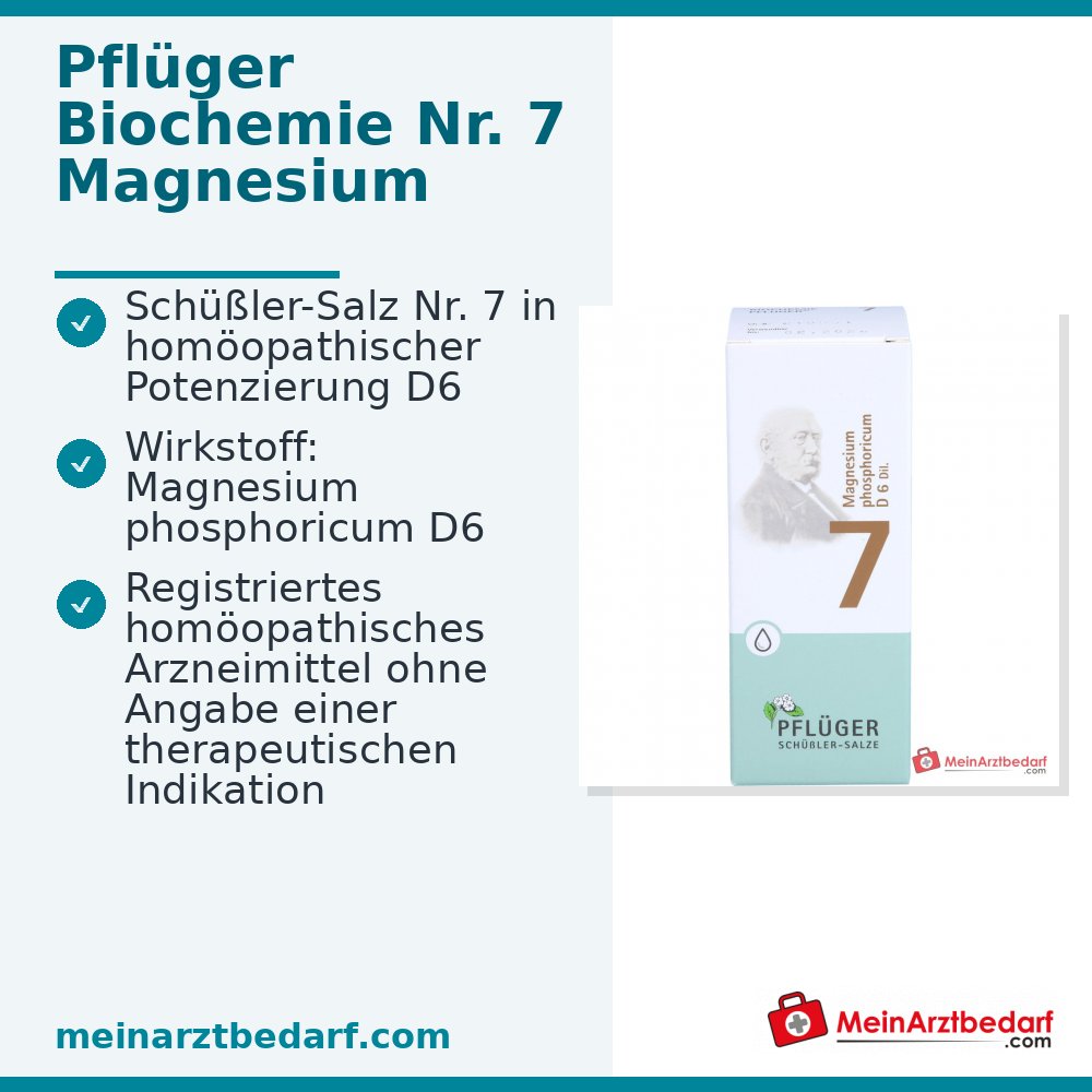Biochemie Pflüger® No. 7 Magnesium phosphoricum D6 krople 1000 mg