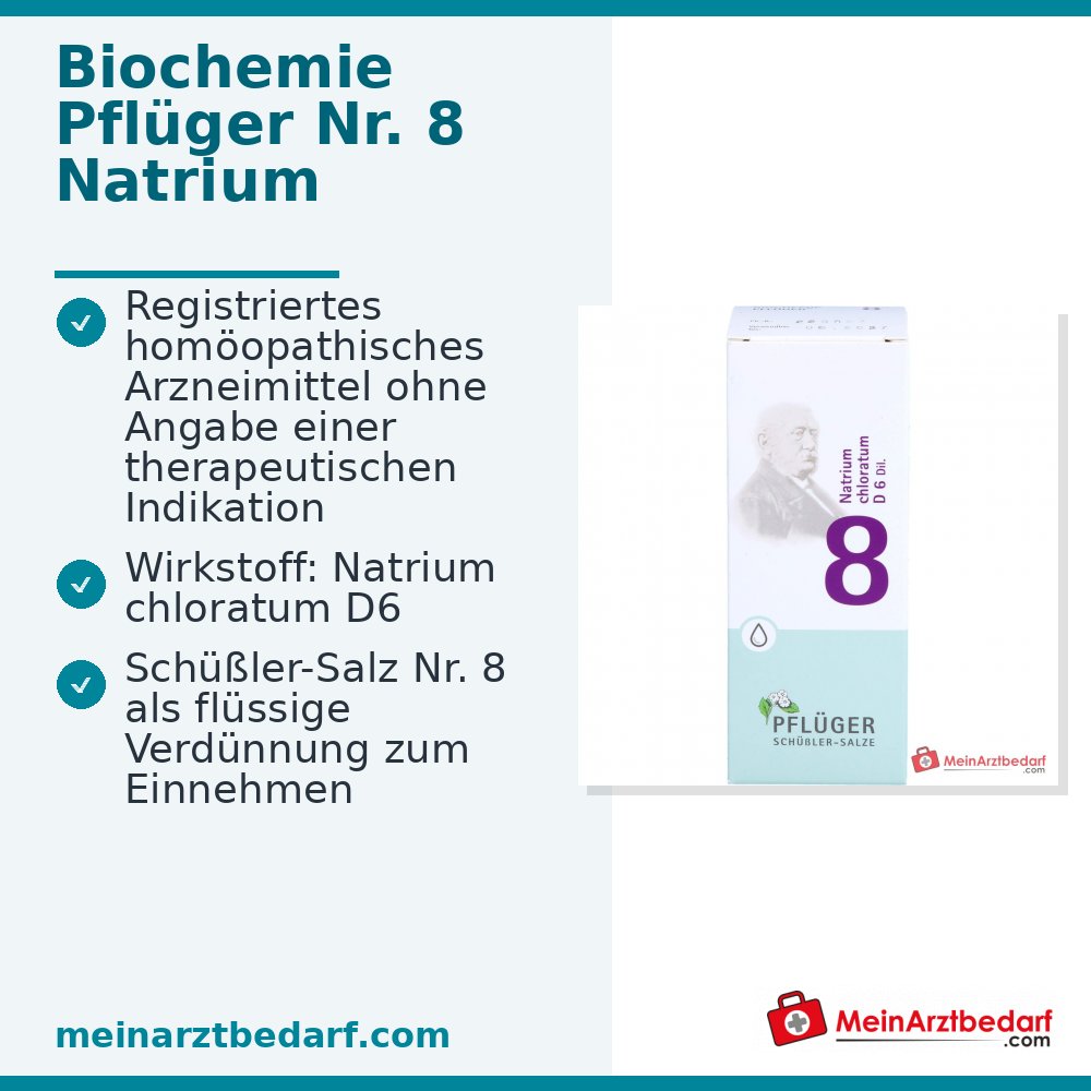 Biochimica Pflüger n. 8 Natrium chloratum D6 gocce 1000 mg